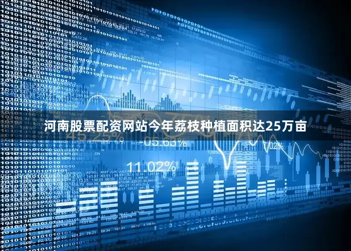 河南股票配资网站今年荔枝种植面积达25万亩